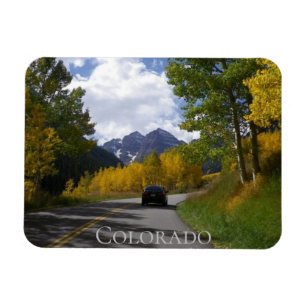 Magnet Flexible Maroon Bells Aspen Colorado Aimant Frigo