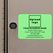 Magnet Flexible Marque d'affaires sur un rectangle vert clair flex