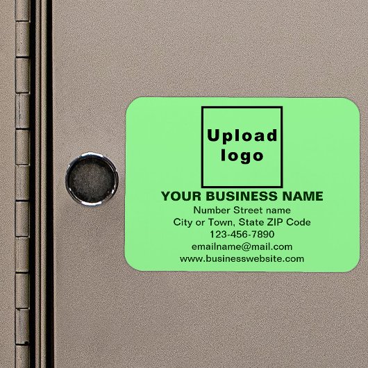 Magnet Flexible Marque d'affaires sur un rectangle vert clair flex