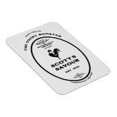 Magnet Flexible Marque de commerce, coq coquine, personnalisable (Côté Droit)