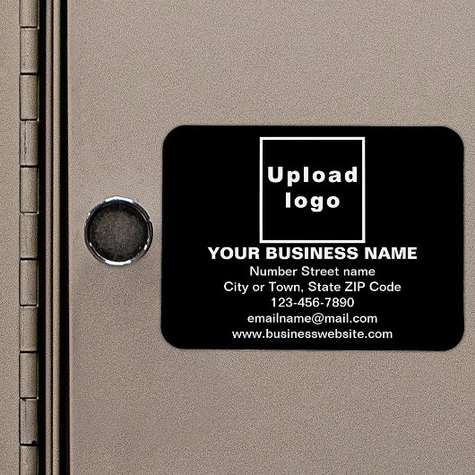 Magnet Flexible Marque d'entreprise sur le rectangle noir Aimant f