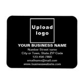 Magnet Flexible Marque d'entreprise sur le rectangle noir Aimant f (Horizontal)