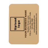 Magnet Flexible Marque d'entreprise sur un rectangle Brown clair f (Vertical)