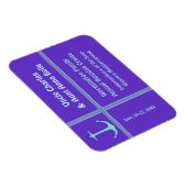 Magnet Flexible Marqueur de porte Cabine Ancre violet (Côté Droit)