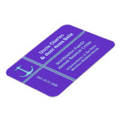 Magnet Flexible Marqueur de porte Cabine Ancre violet (Côté Gauche)