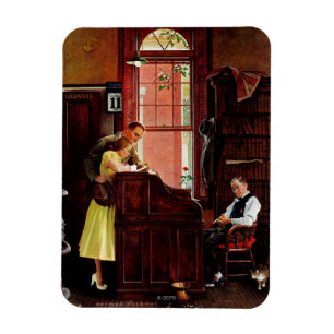 Magnet Flexible Marriage license by Norman Rockwell