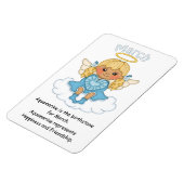 Magnet Flexible Mars Ange en Pierre d'anniversaire Blonde Premium  (Côté Gauche)