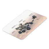 Magnet Flexible Mars La Persévérance Rover Avec Instruments (Côté Gauche)