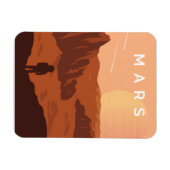 Magnet Flexible Mars Planet (Horizontal)