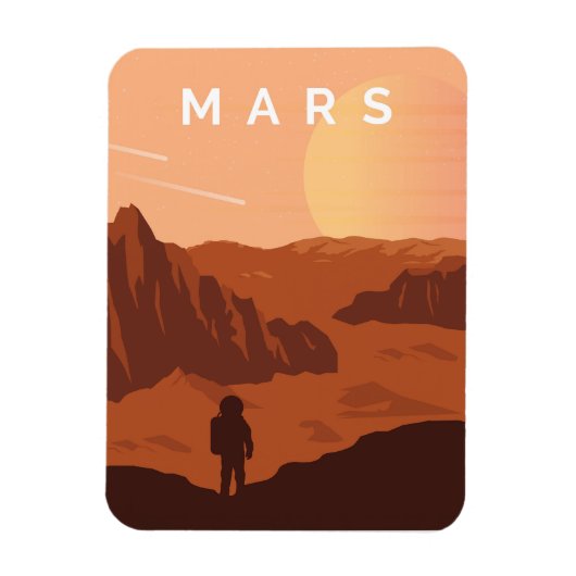 Magnet Flexible Mars Planet (Vertical)