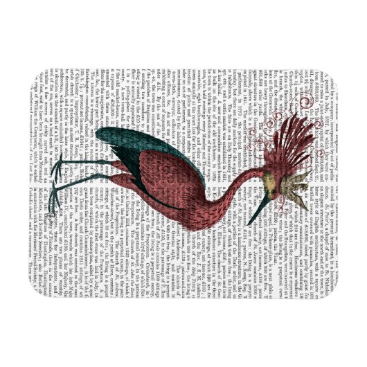 Magnet Flexible Marsala Heron (Horizontal)