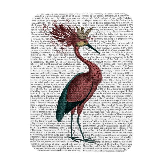 Magnet Flexible Marsala Heron (Vertical)