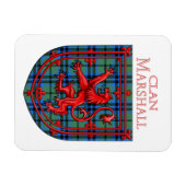 Magnet Flexible Marshall Tartan Scottish Plaid Lion Rampant (Horizontal)