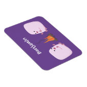 Magnet Flexible Marshmallows mignons roses par dessin animé sur le (Côté Droit)