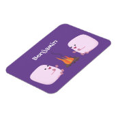 Magnet Flexible Marshmallows mignons roses par dessin animé sur le (Côté Gauche)