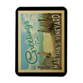Magnet Flexible Martha's Vineyard Beach Vintage voyage (Vertical)