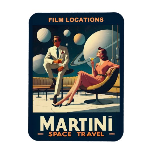 Magnet Flexible Martini Space Travel Affiches Emplacements du film (Vertical)