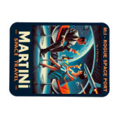 Magnet Flexible Martini Space Travel Poster Rogue Space Port (Horizontal)