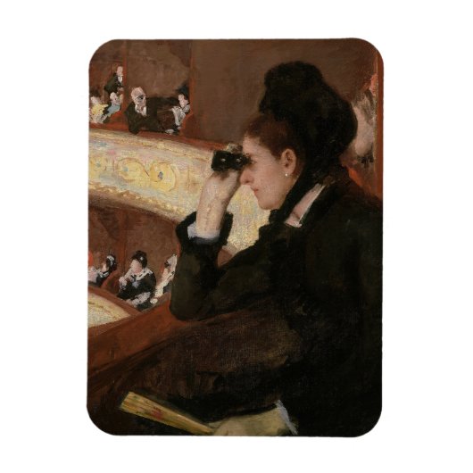 Magnet Flexible Mary Cassatt - Dans la loge (Vertical)