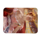 Magnet Flexible Mary Cassatt - Femme avec collier de perle dans un (Horizontal)