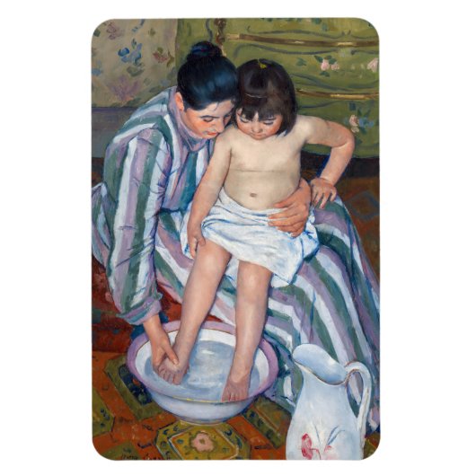 Magnet Flexible Mary Cassatt - Le bain de l'enfant (Vertical)