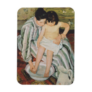 Magnet Flexible Mary Cassatt Peinture sur le bain de l'enfant