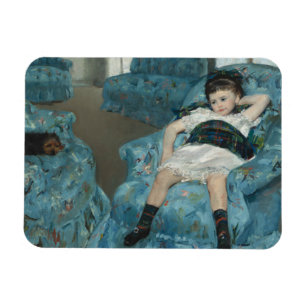 Magnet Flexible Mary Cassatt - Petite fille dans un fauteuil bleu