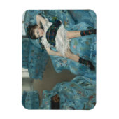 Magnet Flexible Mary Cassatt - Petite fille dans un fauteuil bleu (Vertical)
