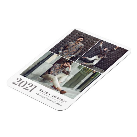 Magnet Flexible Masculine College Faire-part d'obtention d'un dipl