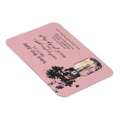 Magnet Flexible Mason Jar & Fleurs sauvages Enregistrer la date (Côté Droit)