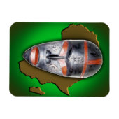 Magnet Flexible Masque africain (Horizontal)