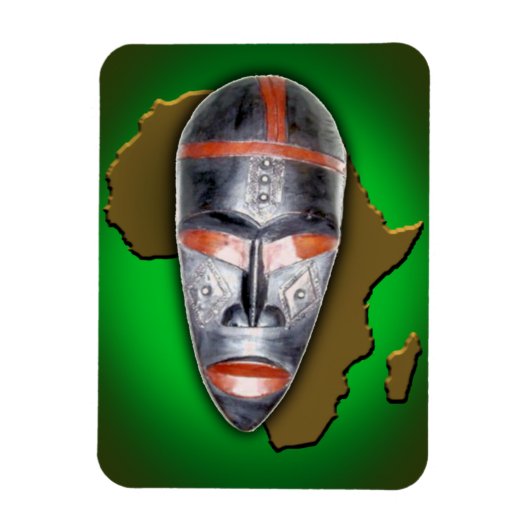 Magnet Flexible Masque africain (Vertical)