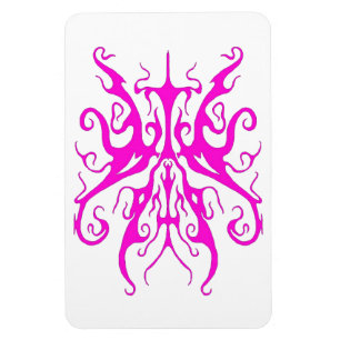 Magnet Flexible Masque Tribal Rose Élégant Design Abstrait