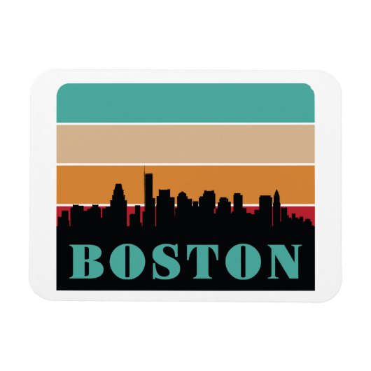 Magnet Flexible Massachusetts de Boston (Horizontal)