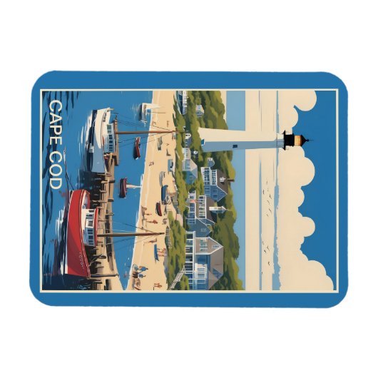 Magnet Flexible Massachusetts de Cape Cod (Horizontal)