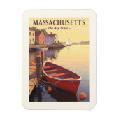 Magnet Flexible Massachusetts vintages (Vertical)