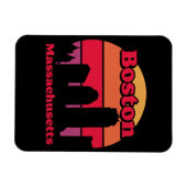 Magnet Flexible Massachusetts vintages de Boston (Horizontal)
