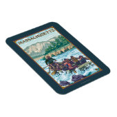 Magnet Flexible MassachusettsScène de Rafting de rivière (Côté Droit)