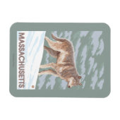 Magnet Flexible MassachusettsScène Wolf (Horizontal)