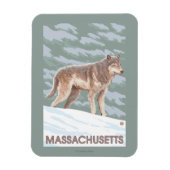 Magnet Flexible MassachusettsScène Wolf (Vertical)