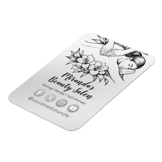 Magnet Flexible Massage Thérapie Guérison Mains Énergie Spa Bien-ê (Côté Gauche)