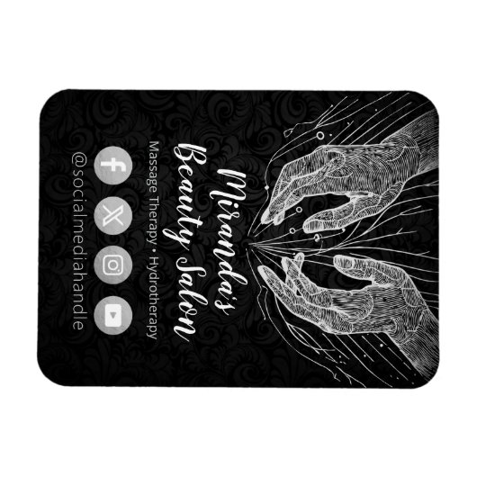 Magnet Flexible Massage Thérapie Guérison Mains Énergie Spa Bien-ê (Horizontal)