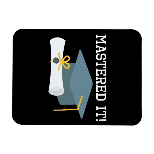 Magnet Flexible Masters Diplôme MBA MSW Grad Cadeau (Horizontal)