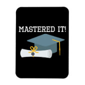 Magnet Flexible Masters Diplôme MBA MSW Grad Cadeau (Vertical)
