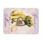 Magnet Flexible Mastiff Hearts Maman (Horizontal)