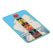 Magnet Flexible mât totémique des années 1920 (Côté Droit)