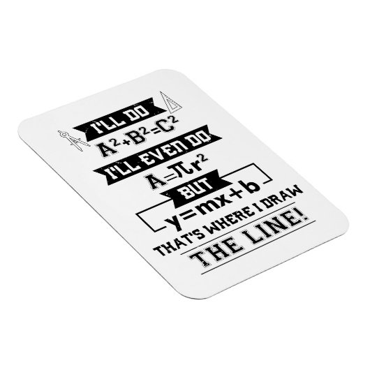 Magnet Flexible Math Math Cadeaux enseignant mathématiques (Côté Droit)