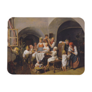 Magnet Flexible Matin de Noël (par Ferdinand Georg Waldmüller)