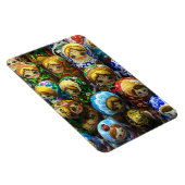 Magnet Flexible Matryoshka Poupées Souvenir Kiosque Voyage Photo (Côté Droit)