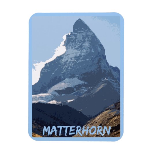 Magnet Flexible Matterhorn Mountain Design, Zermatt, Suisse (Vertical)